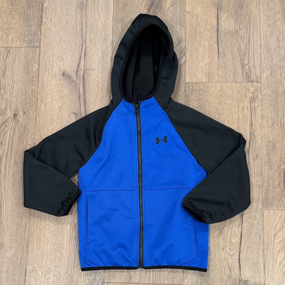Under Armour Kids Soft Shell Water Repellant Hooded Zip Jacket